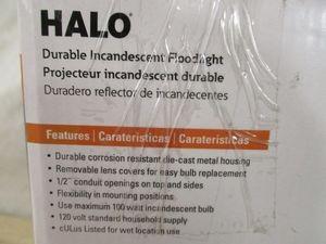 Gray NEW Halo VT100GH 100W Outdoor Vapor Tight Incandescent Area Flood Light