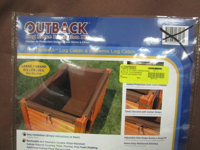 Precision Pet Outback Log Cabin Dog House Insulation Kit Auction