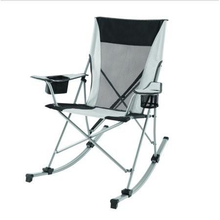 Ozark Trail Tension Camp Rocking Chair Steel Frame Built In Cup