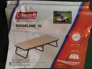 coleman ridgeline iii camp bed folding camping cot