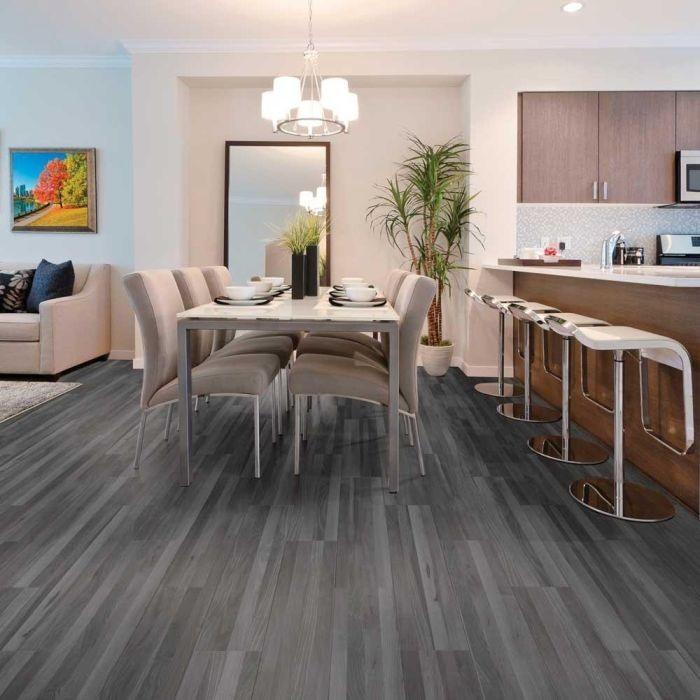 Home Decorators Collection Oak Strip Charcoal 6 In Wide X 48 In Length Click Floating Luxury Vinyl Plank Flooring 19 39 Sq Ft Case Auction Auction Nation