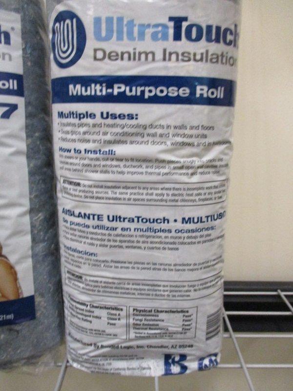 2 Ultra Touch Denim Insulation Multi Purpose Rolls Mod. R6.7